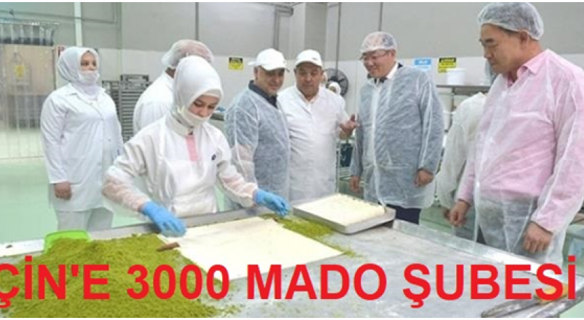 Çinde 3000 Mado Şubesi Açılıyor