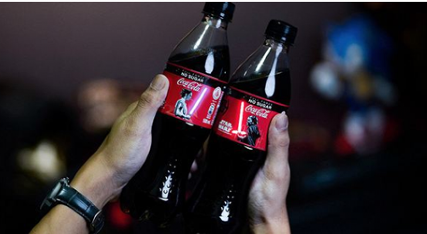 Coca-Cola, Star-Wars için OLED Ekran Teknolojisi İle Donatılmış Şişe Üretiyor!