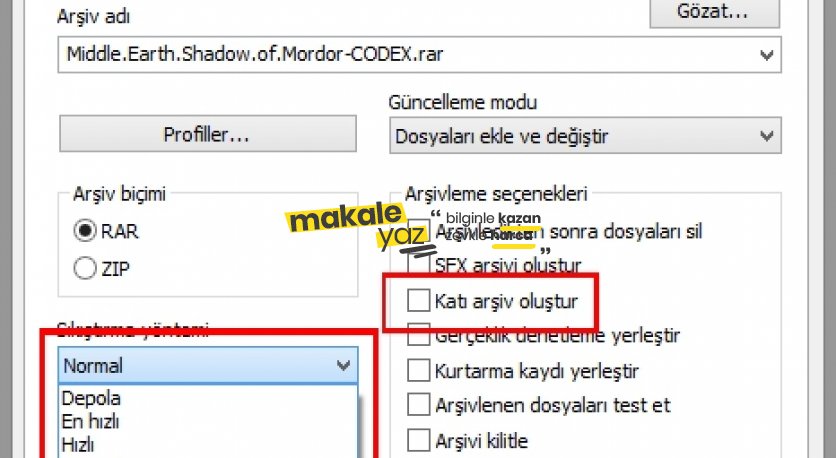 Siparişlerde veya Hatalı Siparişlerin Teslimatında. Zip ve .Rar Formatı ile Sıkıştırma
