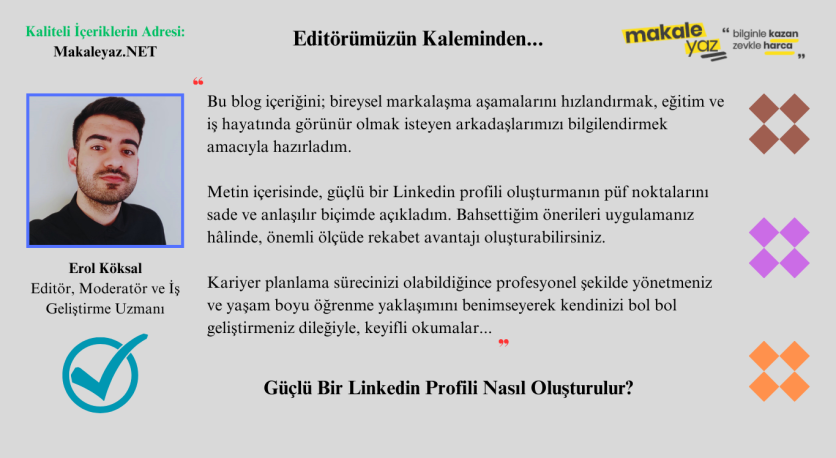 Güçlü Bir Linkedin Profili Nasıl Oluşturulur?